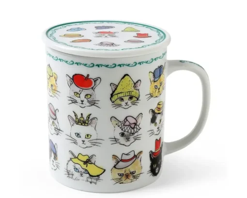 Cats In Hats Mug With Lid