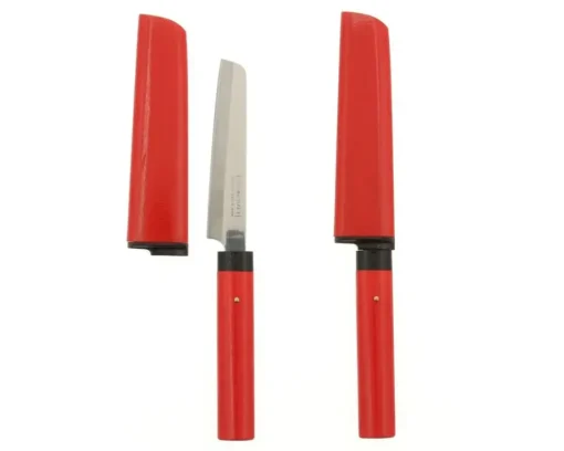Cheese Knife Red With Sheath