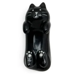 Chopstick Rest Black Cat