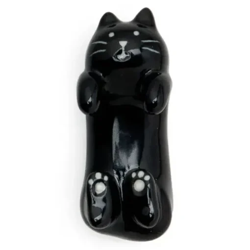 Chopstick Rest Black Cat