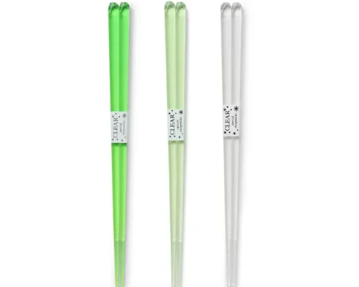 Chopsticks Acrylic Green Set/3