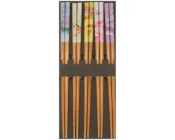 Chopsticks Set Bamboo Garden Seasons