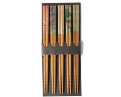 Chopsticks Set Bamboo Scenery