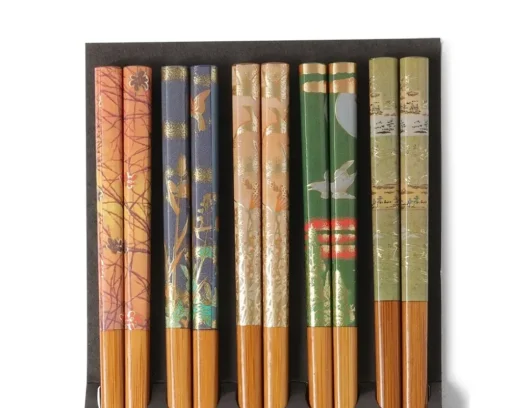 Chopsticks Set Bamboo Scenery
