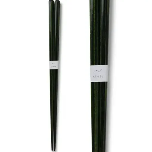 Chopsticks Wood Dark Green