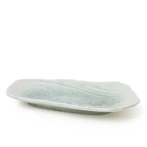 Coral Blue Rectangular Plate