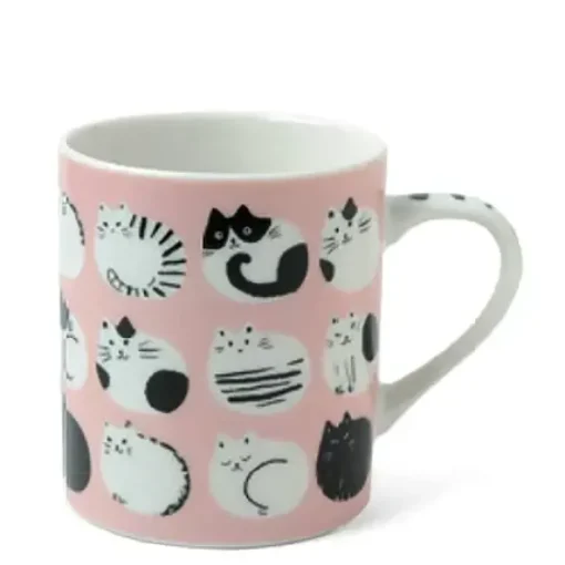Cozy Cats 8 Oz. Mug - Pink