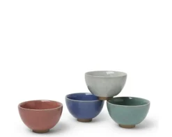 Crackle 5 Oz. Teacup Set Of 4
