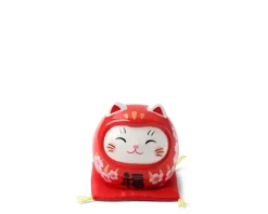 Daruma Fortune Cat Figurine