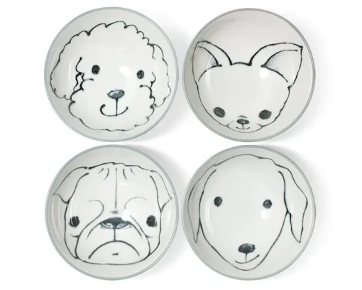 Dog Days 4.5" Rice Bowl Set