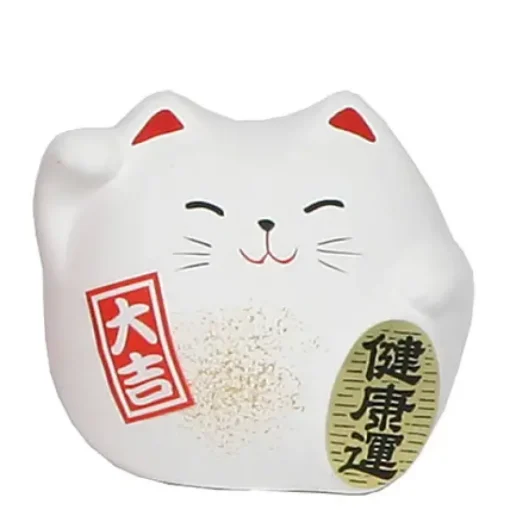 Feng Shui Cat 2.25" - White