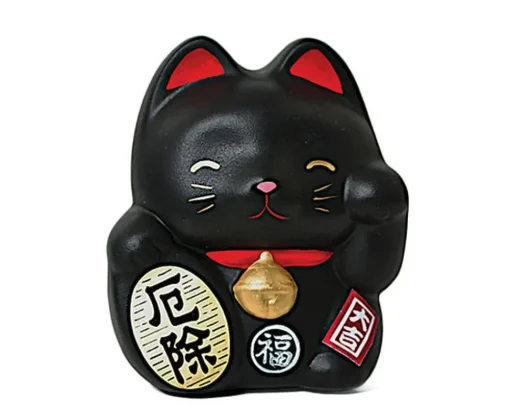 Feng Shui Fortune Cat Bank - Black