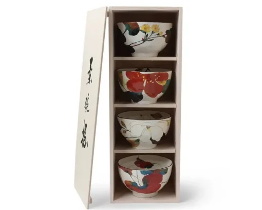 Floral Fall Rice Bowl Set