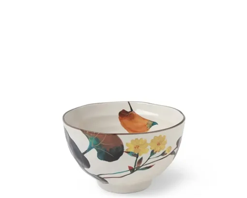 Floral Fall Rice Bowl Set