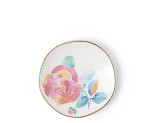 Floral Mini Plate Pink Rose