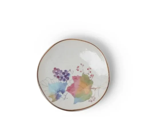 Floral Mini Plate Rainbow Leaves
