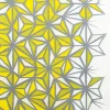 Furoshiki Pattern Asanoha Yellow 27.5" Sq.