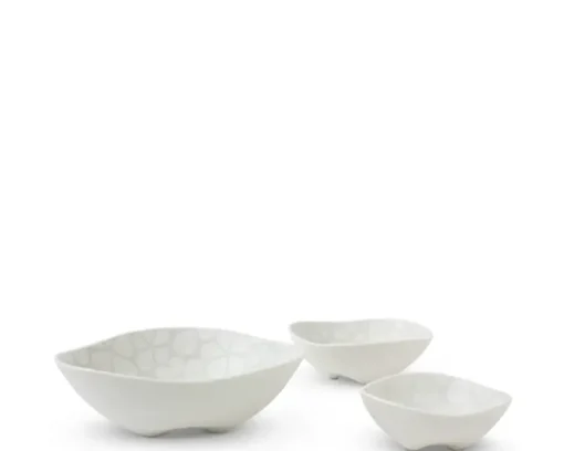 Gray Floral 3.75" Bowl