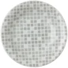Grid 6.5" Round Plate - Gray