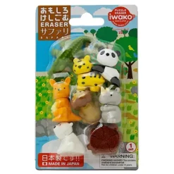 Iwako Safari Animals Eraser Pack At Miya