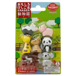 Iwako Zoo Animals Eraser Pack At Miya