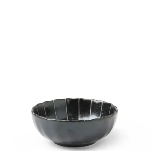 Kasa Lines Black 4" Bowl