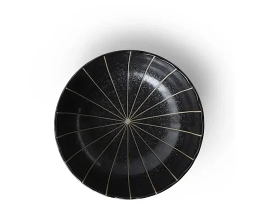Kasa Lines Black 5.5" Bowl