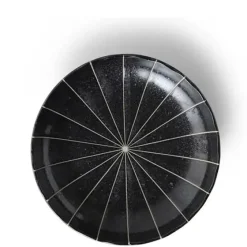 Kasa Lines Black 6.5" Plate
