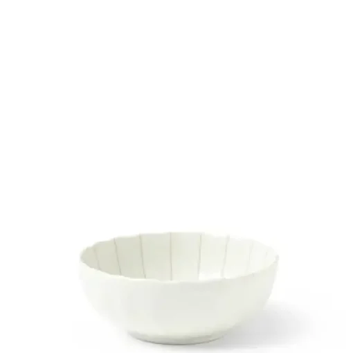 Kasa Lines White 4" Bowl