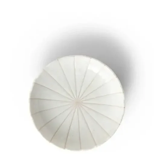 Kasa Lines White 4.75" Plate
