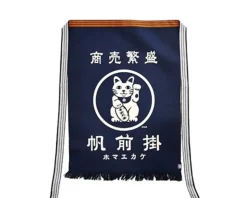 Maekake Canvas Apron - Fortune Cat