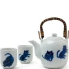 Midnight Blue Cat Tea Set