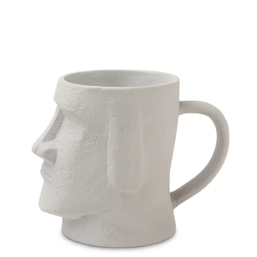 Moai Gray 12 Oz. Mug