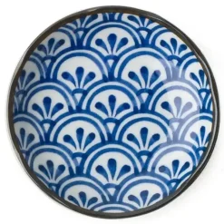 Monyou 4.5" Hana Seigaiha Plate