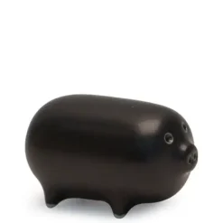 Mori Pig Figurine - Black At Miya