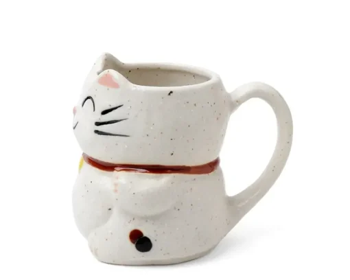 Mug Cat White With Spots