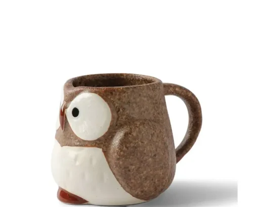 Mug Owl Brown 11 Oz.