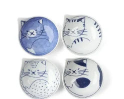 Nekotori Cat Bowl 3.75" Set/4