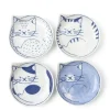 Nekotori Cat Plate 4.25" Set/4