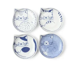 Nekotori Cat Plate 4.25" Set/4