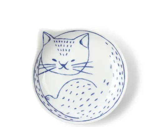 Nekotori Cat Plate 4.25" Set/4