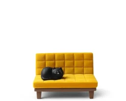 Phone Stand Cat On Sofa Yellow