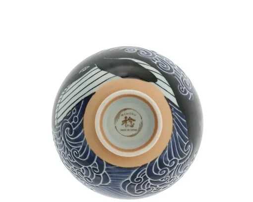 Rice Bowl Blue Whale Waves (Xl) 5-3/4"