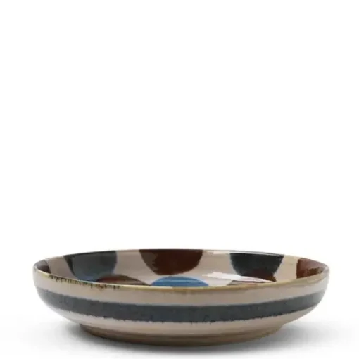 Rustic Dots 7.75" Shallow Bowl