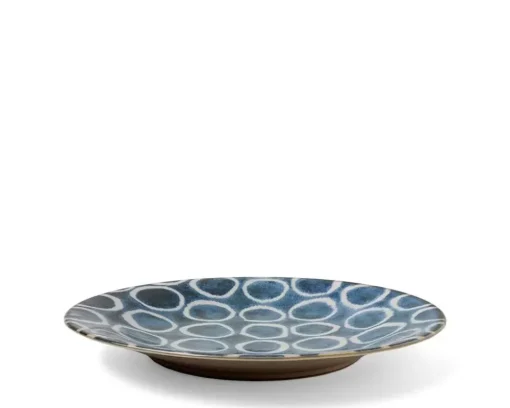 Rustic White Circles 11" Plate