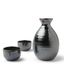 Sake Set Black Luster