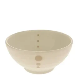 Satin White Dots 7-1/4" Bowl