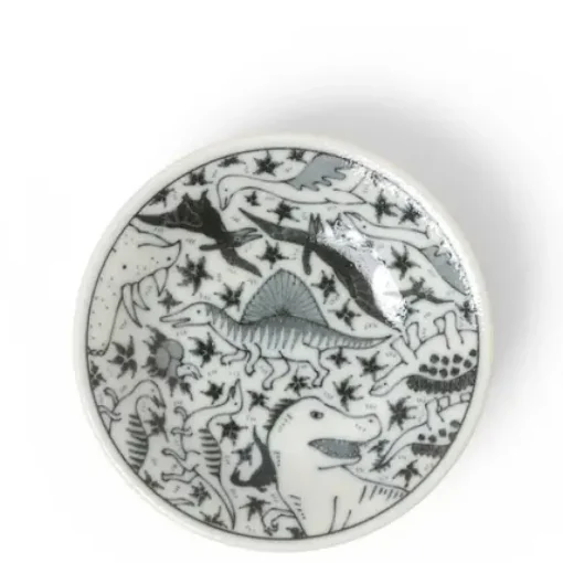 Sauce Dish 4" Happy Dinosaurs