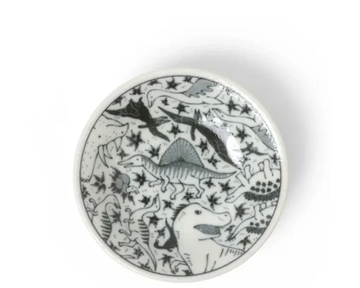 Sauce Dish 4" Happy Dinosaurs