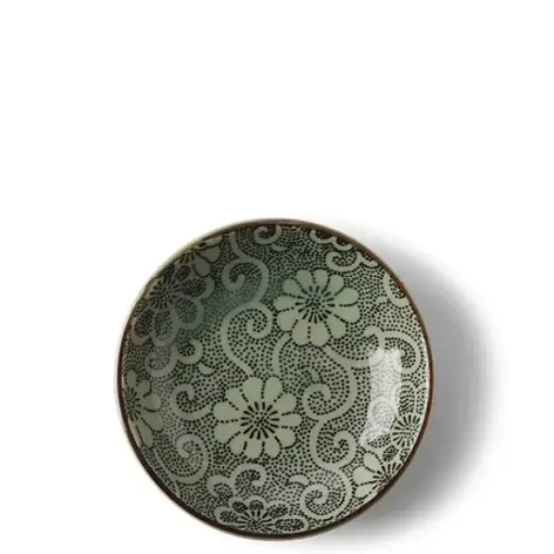 Sauce Dish 3-5/8" Indigo Mums